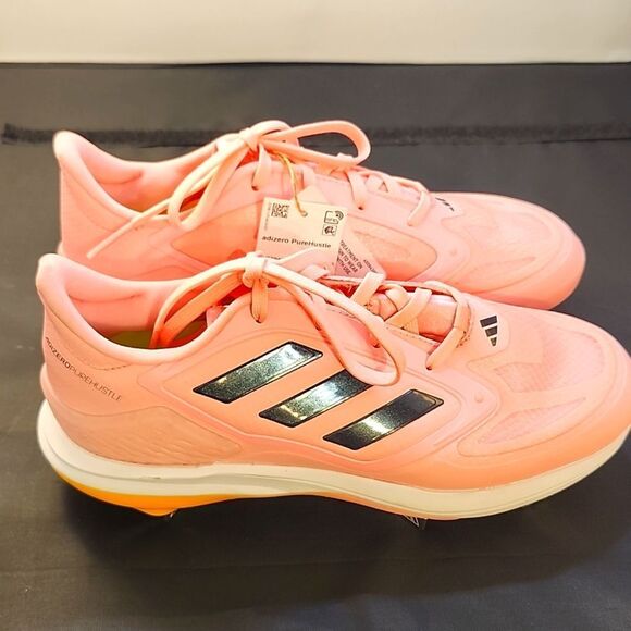 BRAND NEW ADIDAS WOMEN'S ADIEERO PURE HUSTLE 3 TPU MOLDED SOFTBALL CLEATS - Picture 7 of 15